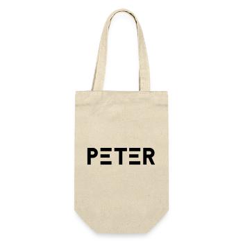 First name Peter - Gift Bag for Bottles - nature - Front