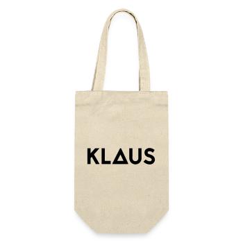 First name Klaus - Gift Bag for Bottles - nature - Front