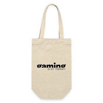 Gaming is my therapy - Gamer Statement Design - Gift Bag for Bottles - nature - Front