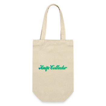 Knife Collector Gradient Script - Gift Bag for Bottles - nature - Front