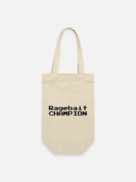 Ragebait CHAMPION - Geschenkbeutel für Flaschen - Natur