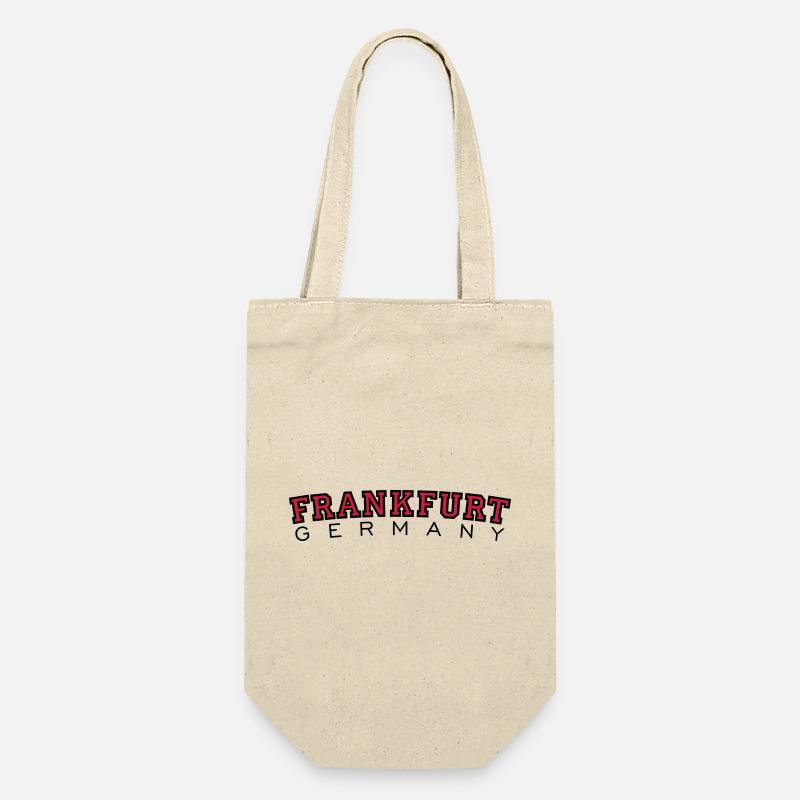 Frankfurt Germany (Rot) - Geschenkbeutel für Flaschen - Natur