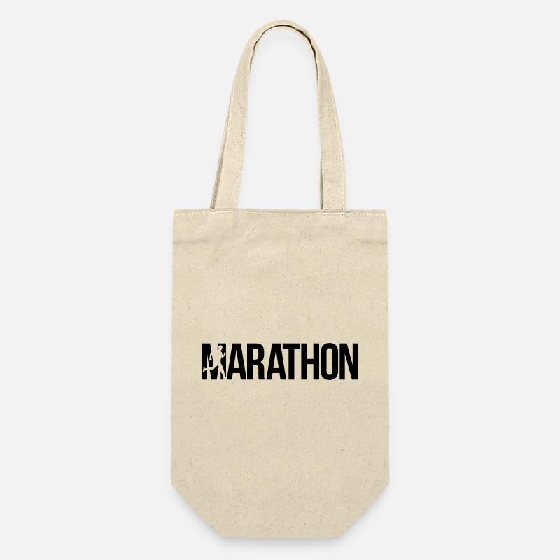 marathon - Geschenkbeutel für Flaschen - Natur