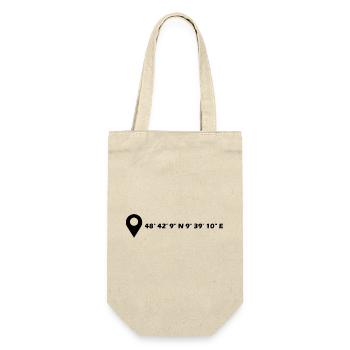 Göppingen Coordinates - Gift Bag for Bottles - nature - Front