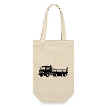 Lkw - Geschenkbeutel für Flaschen - Natur - Vorne