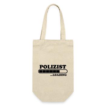 Polizist Spruch Polizei Lustiges Polizist Geschenk - Geschenkbeutel für Flaschen - Natur - Vorne