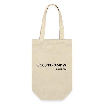 Raleigh, North Carolina, United States Coordinates - Gift Bag for Bottles - nature - Front