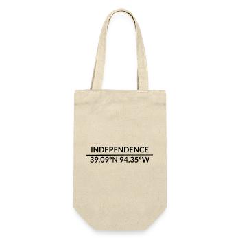 Independence, Missouri, USA Coordinates - Gift Bag for Bottles - nature - Front