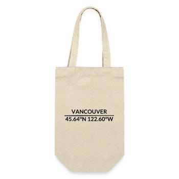 Vancouver, Washington, USA Coordinates - Gift Bag for Bottles - nature - Front