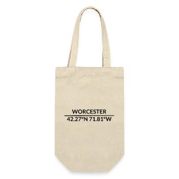 Worcester, Massachusetts, USA Coordinates - Gift Bag for Bottles - nature - Front