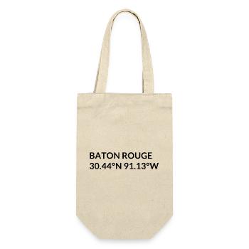 Baton Rouge Louisiana USA Koordinaten - Geschenkbeutel für Flaschen - Natur - Vorne