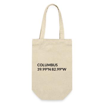 Coordonnées de Columbus, Ohio, États-Unis - Sac à bouteille - nature - Devant
