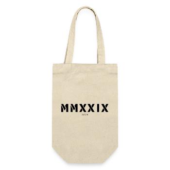 Roman numeral year of birth Made in 2029 - Gift Bag for Bottles - nature - Front
