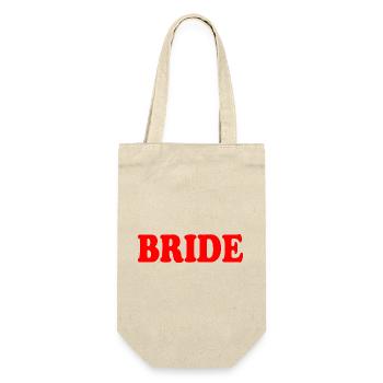 Bride - Geschenkbeutel für Flaschen - Natur - Vorne