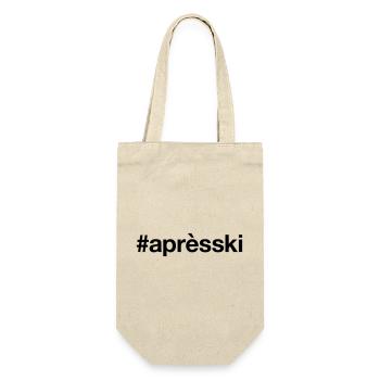 APRES-SKI Hashtag Skiing Slope - Gift Bag for Bottles - nature - Front