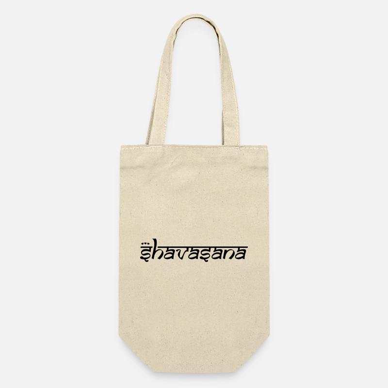 OM SHAVASANA - Geschenkbeutel für Flaschen - Natur