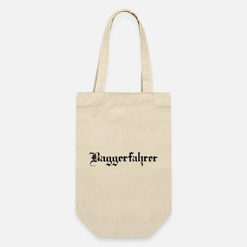 Baggerfahrer - Geschenkbeutel für Flaschen - Natur
