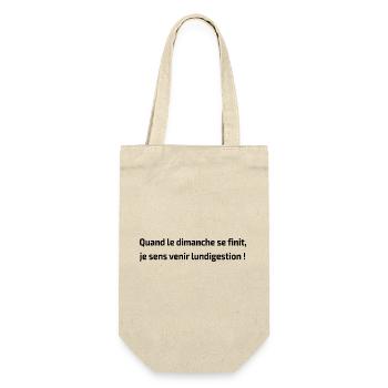Quand le dimanche se finit - Sac à bouteille - nature - Devant