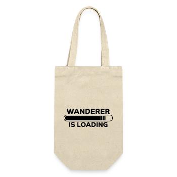 Wanderer Spruch Outdoor Lustiges Wandern Geschenk - Geschenkbeutel für Flaschen - Natur - Vorne
