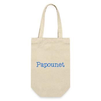 PAPOUNET. PAPA. FÊTE DES PÈRES. BONNE FÊTE PAPA - Sac à bouteille - nature - Devant