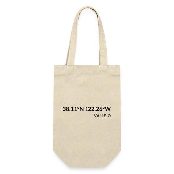 Vallejo, California, United States Coordinates - Gift Bag for Bottles - nature - Front