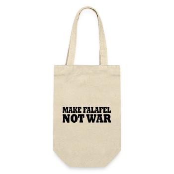 Make falafel not war - Gift Bag for Bottles - nature - Front