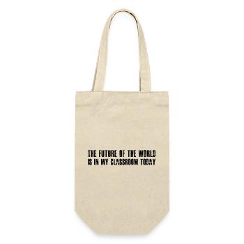 L’avenir du monde est dans ma salle de classe aujourd’hui - Sac à bouteille - nature - Devant