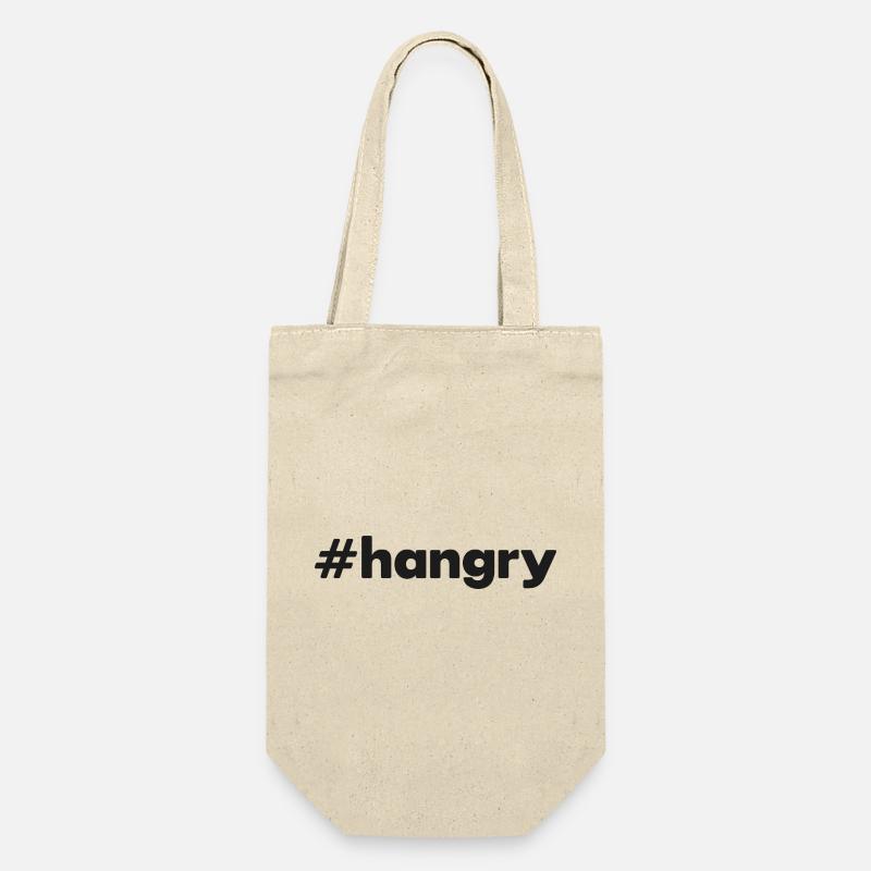 « #hangry » - Sac à bouteille - nature