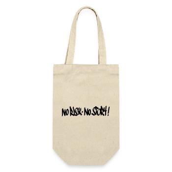 No Risk No Story Motto - Gift Bag for Bottles - nature - Front