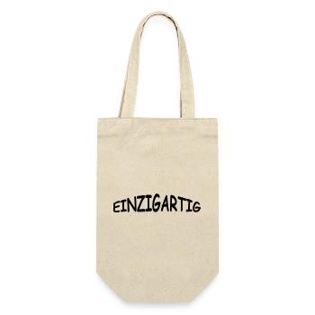 einzigartig - Geschenkbeutel für Flaschen - Natur - Vorne