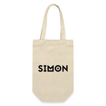 First name Simon - Gift Bag for Bottles - nature - Front