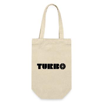 Turbo - Geschenkbeutel für Flaschen - Natur - Vorne