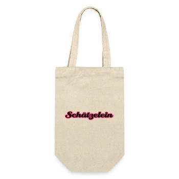 Schätzelein | Schatz | Schätzchen - Gift Bag for Bottles - nature - Front