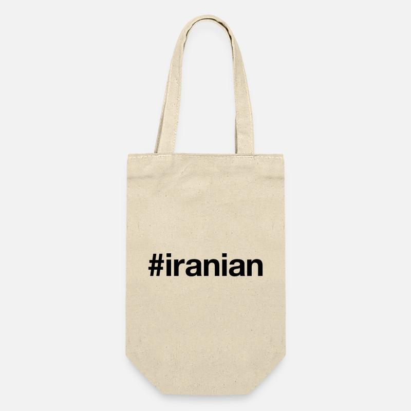 IRAN Hashtag Iraner Iranisch iranian - Geschenkbeutel für Flaschen - Natur