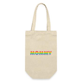 LGBTQ+ Mama - Geschenkbeutel für Flaschen - Natur - Vorne