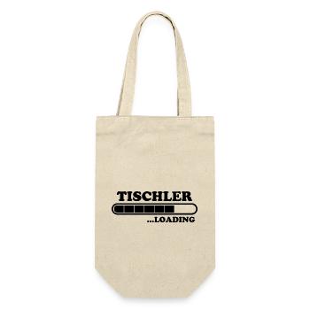 Tischler Spruch Beruf Lustiges Tischler Geschenk - Geschenkbeutel für Flaschen - Natur - Vorne