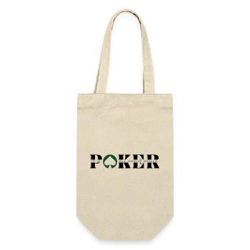 POKER IS ABOUT SKILLS -Article poker-poker fashion - Sac à bouteille - nature - Devant