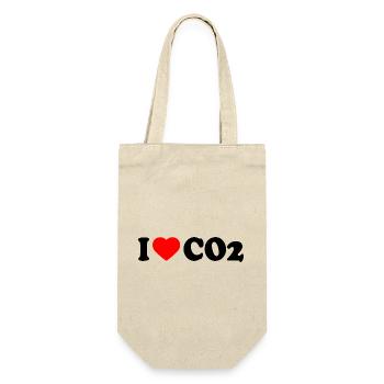 I love co2 - Gift Bag for Bottles - nature - Front
