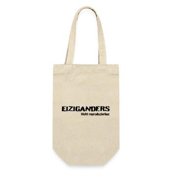Einziganders - Geschenkbeutel für Flaschen - Natur - Vorne