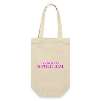 Inner work is politicsl - neon - Gift Bag for Bottles - nature - Front