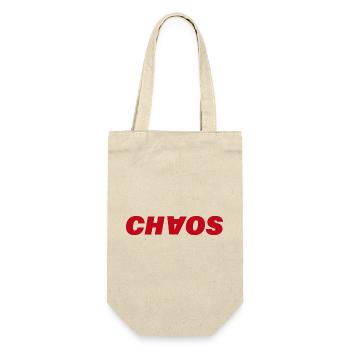 CHAOS - Geschenkbeutel für Flaschen - Natur - Vorne