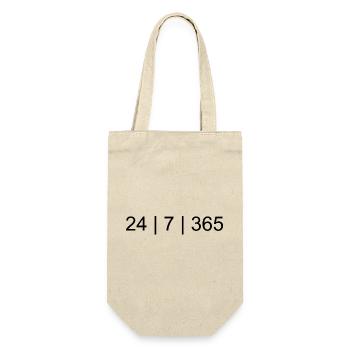24/7/365 – Focus. Discipline. Lifestyle. - Gift Bag for Bottles - nature - Front