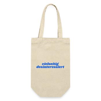 vielseitig desinteressiert - Geschenkbeutel für Flaschen - Natur - Vorne