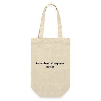 Le_bonheur_vit_a_quatre_pattes - Sac à bouteille - nature - Devant