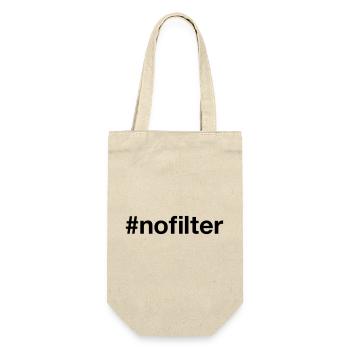 NO FILTER Hashtag - Gift Bag for Bottles - nature - Front