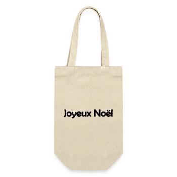 NOËL. ANNEE. ANNIVERSAIRE. RETRAITE. PAPA. MAMAM. - Sac à bouteille - nature - Devant