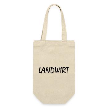 Landwirt - Geschenkbeutel für Flaschen - Natur - Vorne
