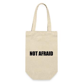 not afraid - Geschenkbeutel für Flaschen - Natur - Vorne