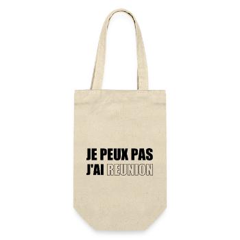 Je peux pas jai reunion - Sac à bouteille - nature - Devant