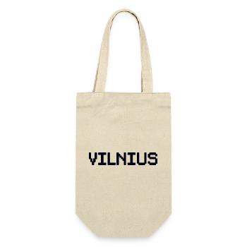 VILNIUS Lithuania Litauen - Geschenkbeutel für Flaschen - Natur - Vorne